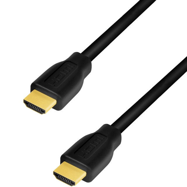 LogiLink HDMI-kabel 2.0 Premium High Speed 4K/60Hz Svart 2m