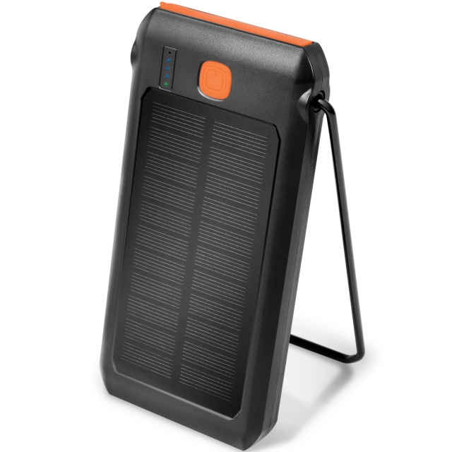 LogiLink PowerBank 10.000 mAh 18W PD Solcell Svart