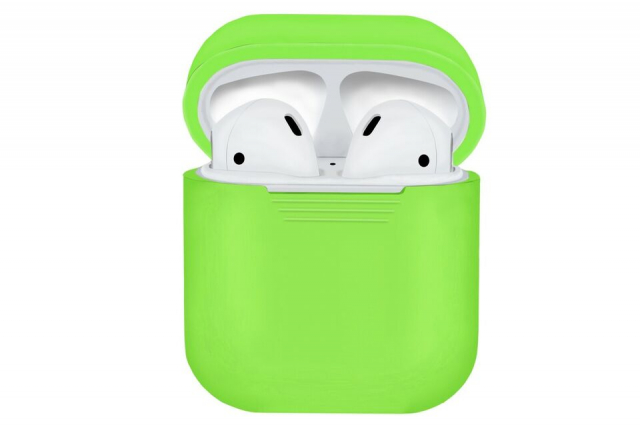 Skyddsfodral i silikon till Apple Airpods, Grön
