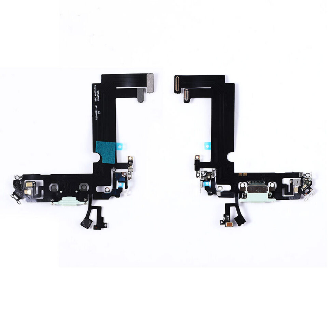 Laddkontakt med flex till iPhone 12 Mini, Grön