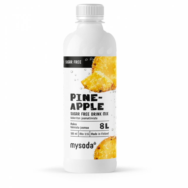 Mysoda Pineapple Sugar Free 500 ml - Ger 8L dryck