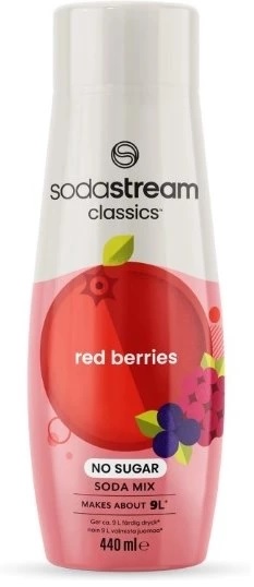 SodaStream Red Berries No Sugar 440ml, Ger ca 9 liter färdig dryck