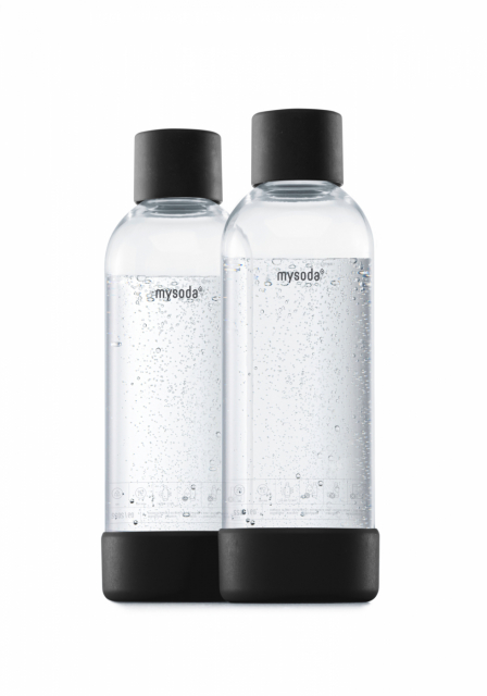 Mysoda PET-flaska 1L 2-pack, Svart