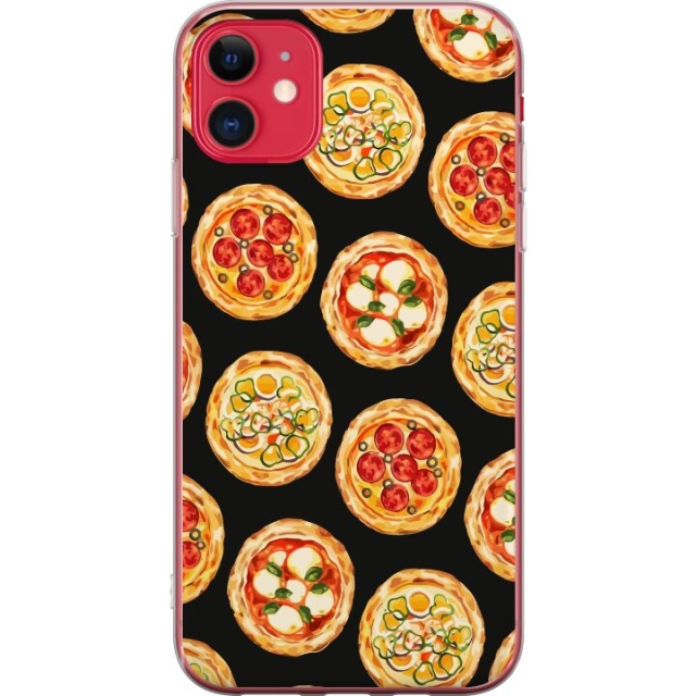 Mobilskal till Apple iPhone 11 med Pizza motiv