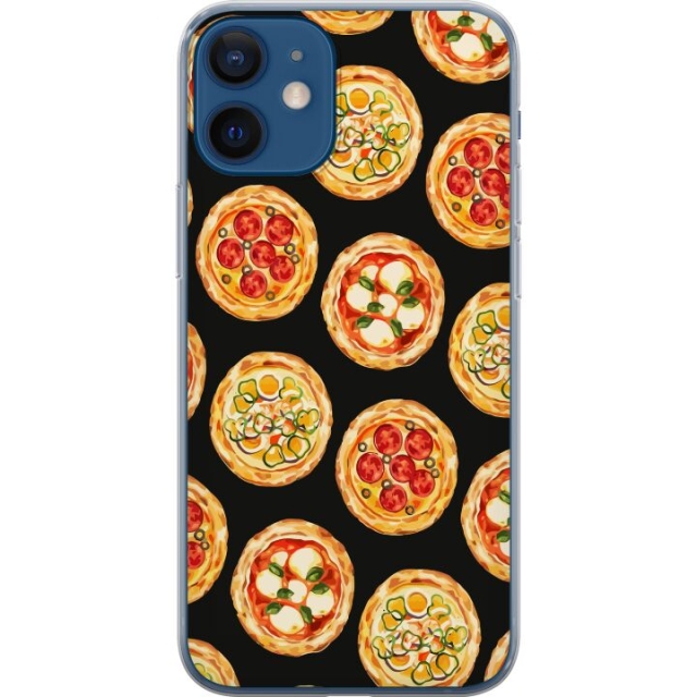 Mobilskal till Apple iPhone 12 med Pizza motiv