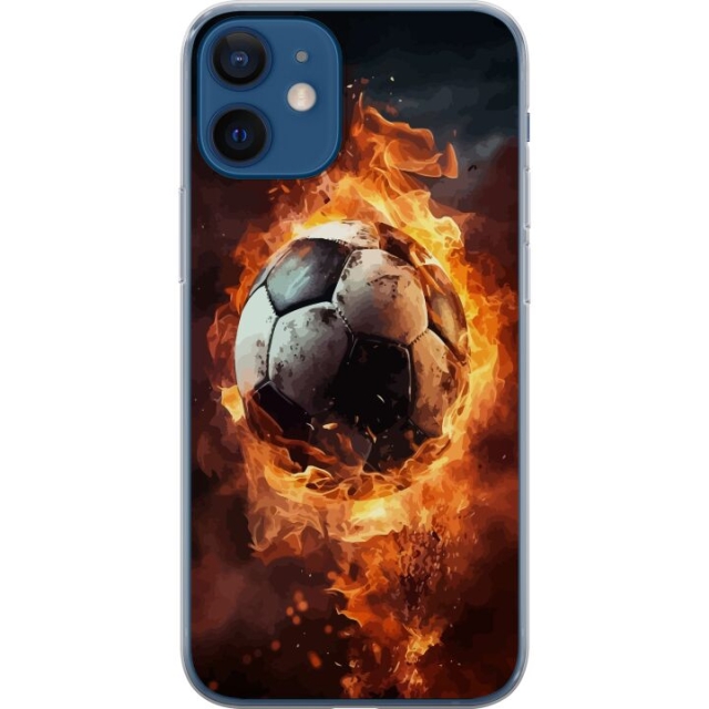 Mobilskal till Apple iPhone 12 med Fotboll motiv