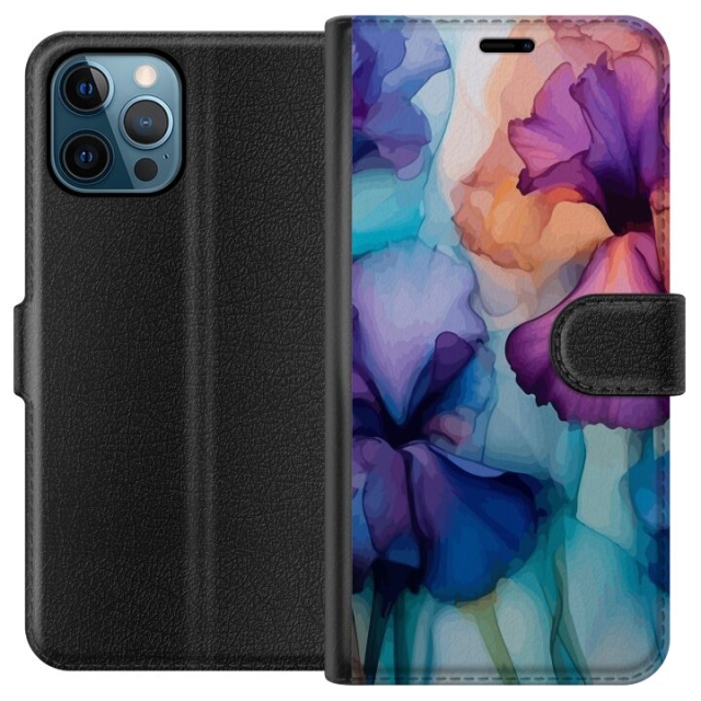 Plånboksfodral till Apple iPhone 12 Pro Max med Magiska blommor motiv