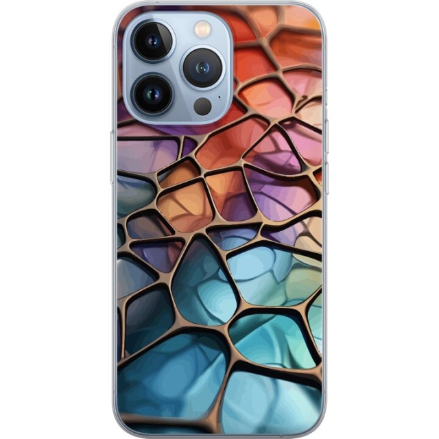 Mobilskal till Apple iPhone 13 Pro med Metalliskt mönster motiv