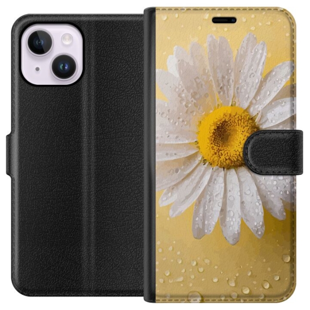 Plånboksfodral till Apple iPhone 14 Plus med Porslinsblomma motiv