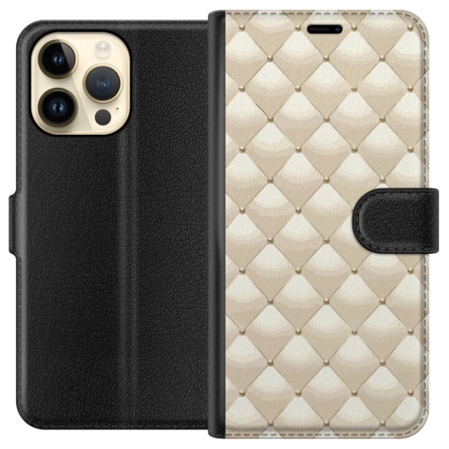 Plånboksfodral till Apple iPhone 14 Pro Max med Guldglans motiv