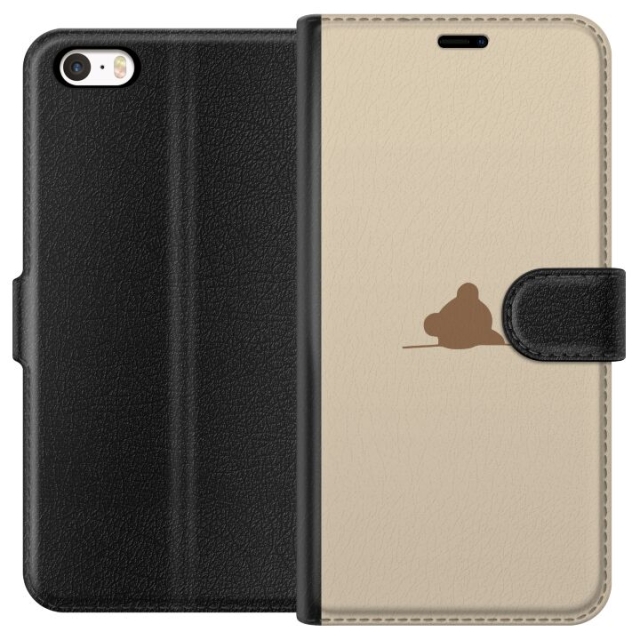 Plånboksfodral till Apple iPhone 5 med Nalle motiv