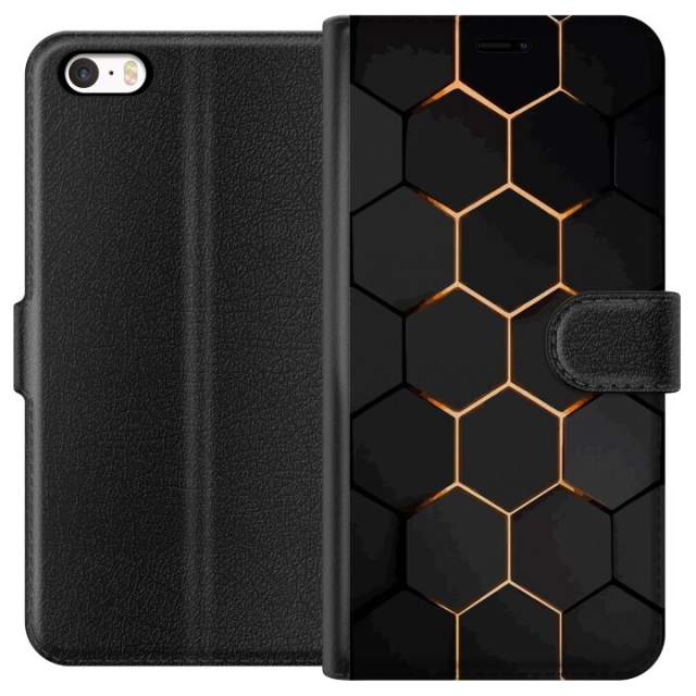 Plånboksfodral till Apple iPhone 5 med Lyxigt Mönster motiv