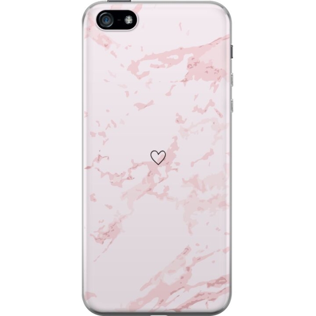 Mobilskal till Apple iPhone 5 med Rosa Hjärta motiv