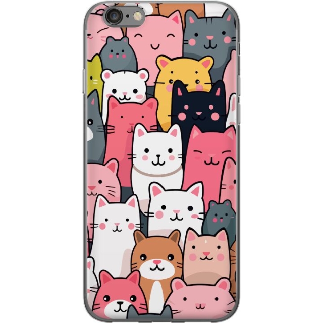 Mobilskal till Apple iPhone 6s med Kattmönster motiv