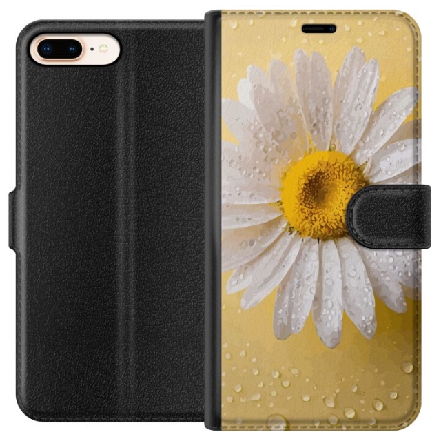 Plånboksfodral till Apple iPhone 7 Plus med Porslinsblomma motiv