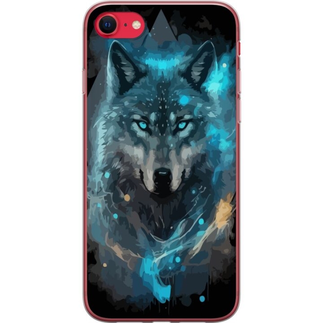 Mobilskal till Apple iPhone SE (2020) med Varg motiv