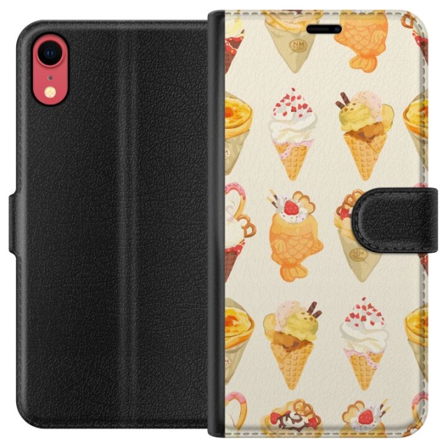 Plånboksfodral till Apple iPhone XR med Glassigt motiv