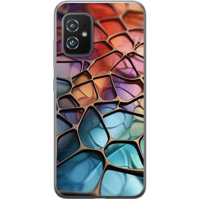 Mobilskal till Asus Zenfone 8 med Metalliskt mönster motiv