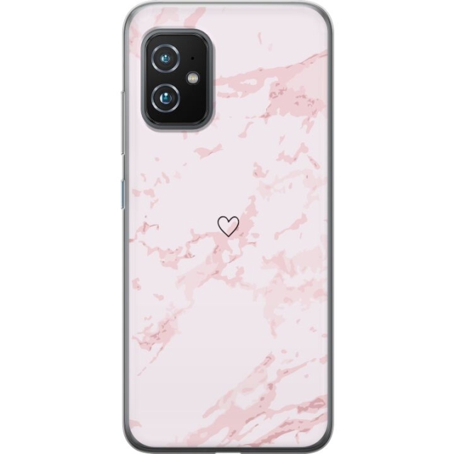 Mobilskal till Asus Zenfone 8 med Rosa Hjärta motiv