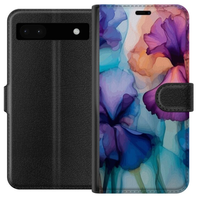 Plånboksfodral till Google Pixel 6a med Magiska blommor motiv