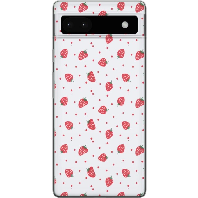 Mobilskal till Google Pixel 6a med Jordgubbar motiv