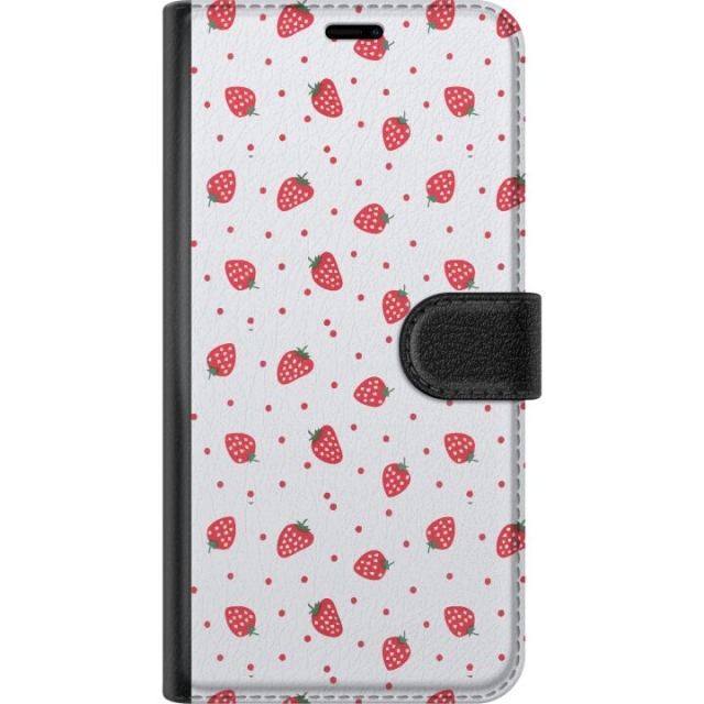 Plånboksfodral till Google Pixel 8 Pro med Jordgubbar motiv