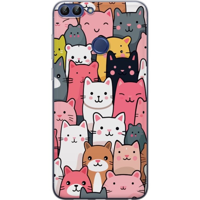 Mobilskal till Huawei P smart med Kattmönster motiv