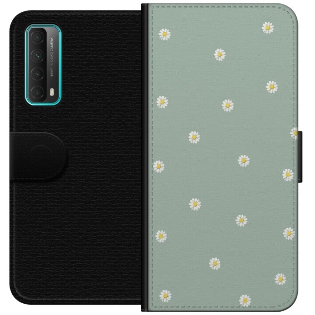 Plånboksfodral till Huawei P smart 2021 med Prästkragar motiv