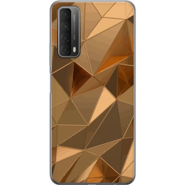 Mobilskal till Huawei P smart 2021 med 3D Guld motiv