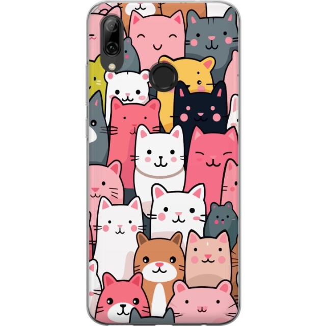 Mobilskal till Huawei P smart 2019 med Kattmönster motiv