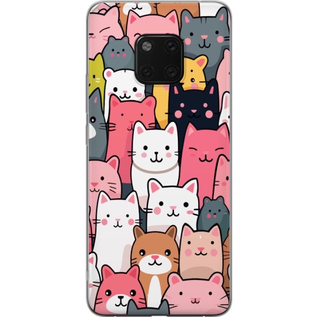 Mobilskal till Huawei Mate 20 Pro med Kattmönster motiv