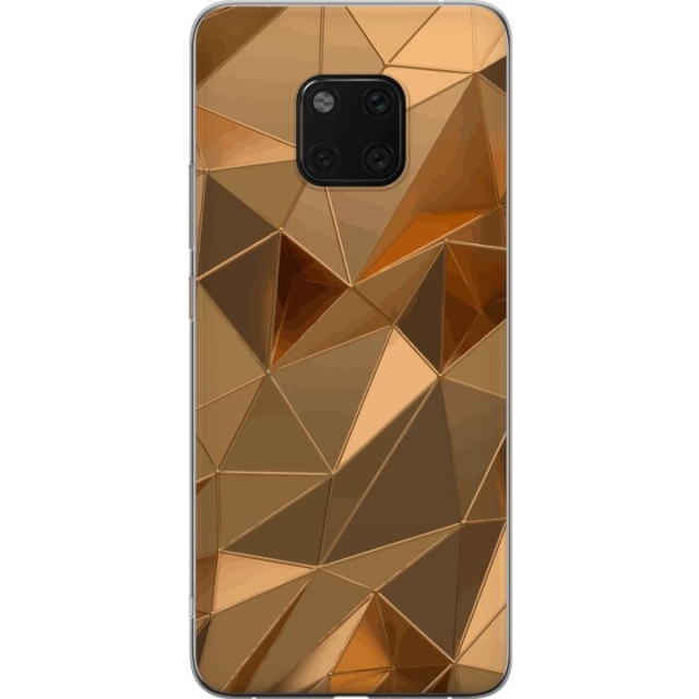 Mobilskal till Huawei Mate 20 Pro med 3D Guld motiv