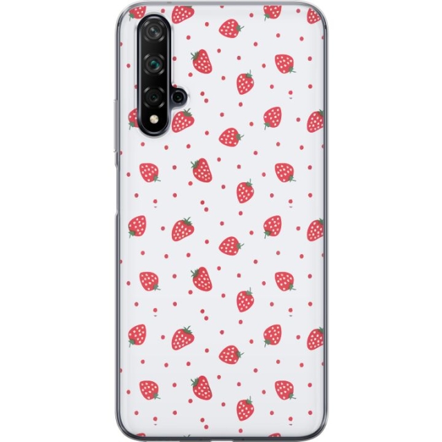 Mobilskal till Huawei nova 5T med Jordgubbar motiv