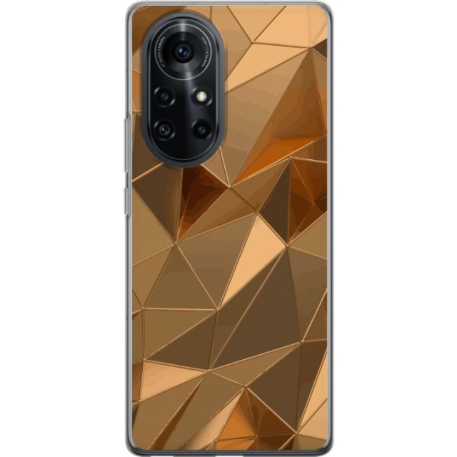 Mobilskal till Huawei nova 8 Pro med 3D Guld motiv