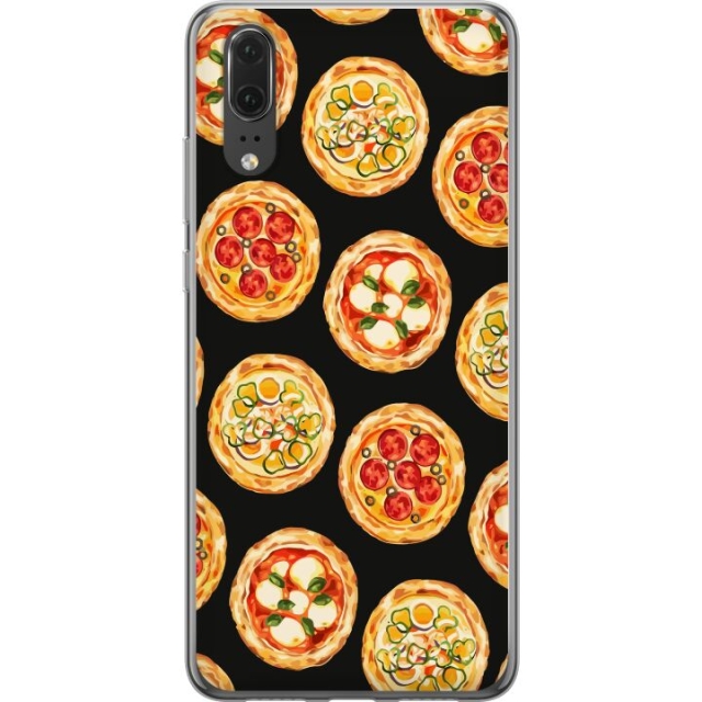 Mobilskal till Huawei P20 med Pizza motiv