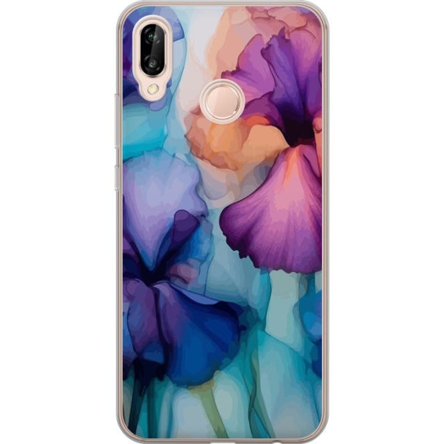 Mobilskal till Huawei P20 lite med Magiska blommor motiv