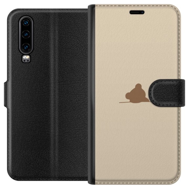 Plånboksfodral till Huawei P30 med Nalle motiv