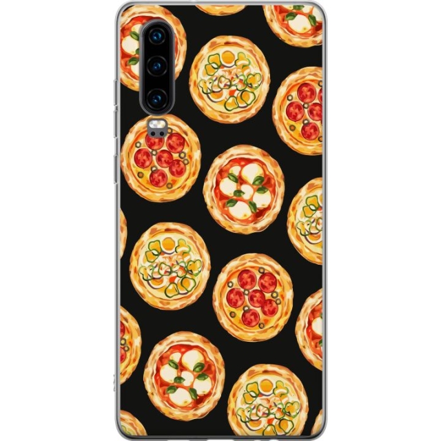Mobilskal till Huawei P30 med Pizza motiv