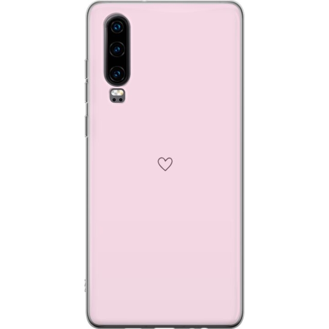Mobilskal till Huawei P30 med Hjärta motiv