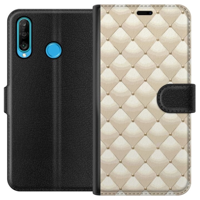 Plånboksfodral till Huawei P30 lite med Guldglans motiv