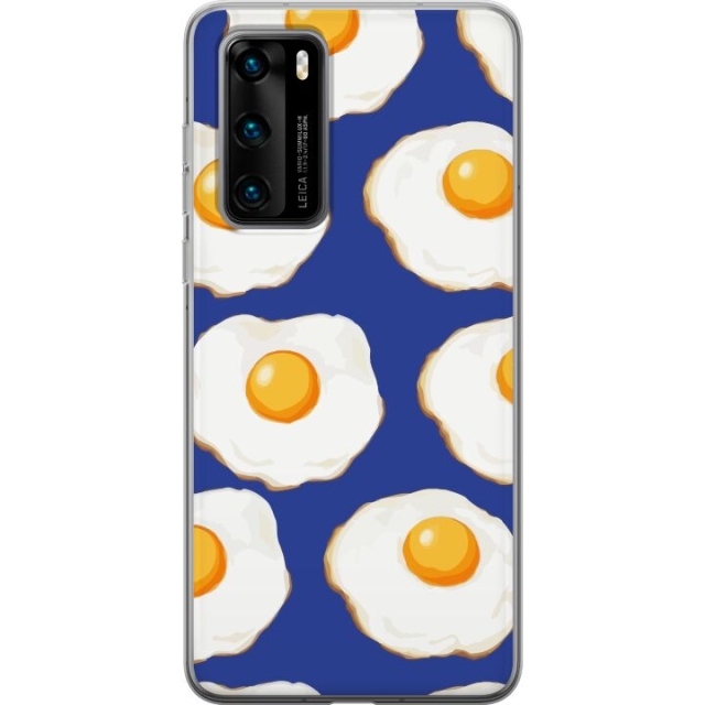 Mobilskal till Huawei P40 med Stekta ägg motiv