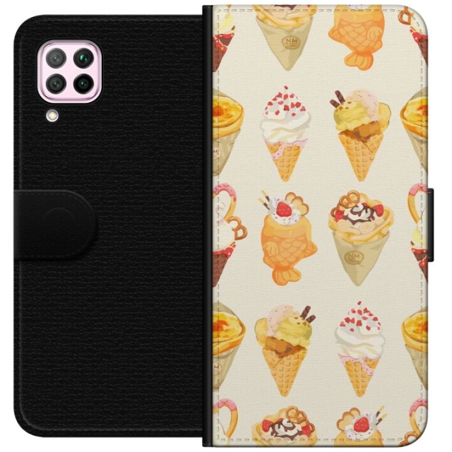 Plånboksfodral till Huawei P40 lite med Glassigt motiv