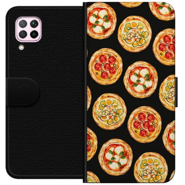 Plånboksfodral till Huawei P40 lite med Pizza motiv
