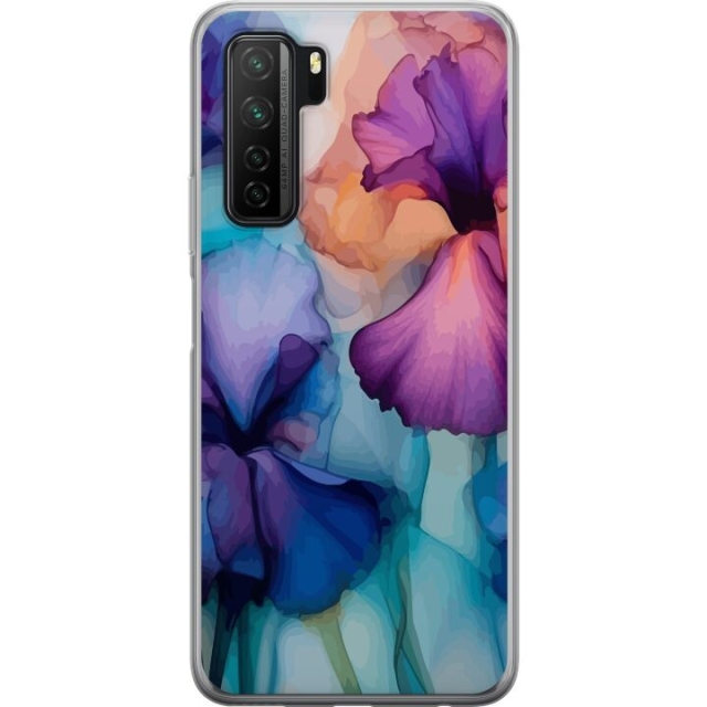 Mobilskal till Huawei  P40 lite 5G med Magiska blommor motiv