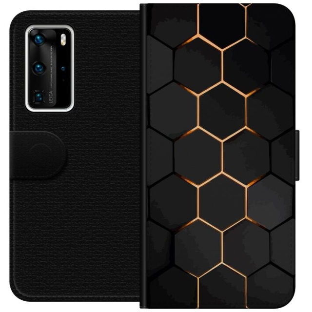Plånboksfodral till Huawei P40 Pro med Lyxigt Mönster motiv