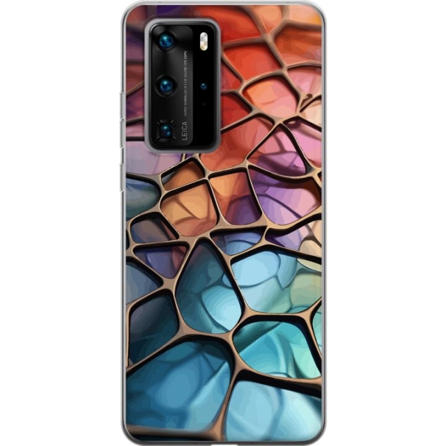 Mobilskal till Huawei P40 Pro med Metalliskt mönster motiv