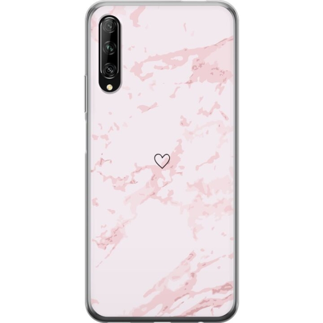 Mobilskal till Huawei P smart Pro 2019 med Rosa Hjärta motiv