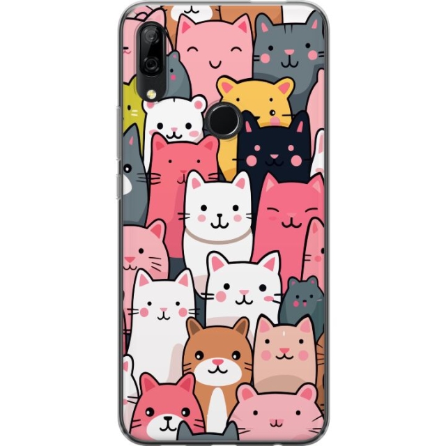 Mobilskal till Huawei P Smart Z med Kattmönster motiv