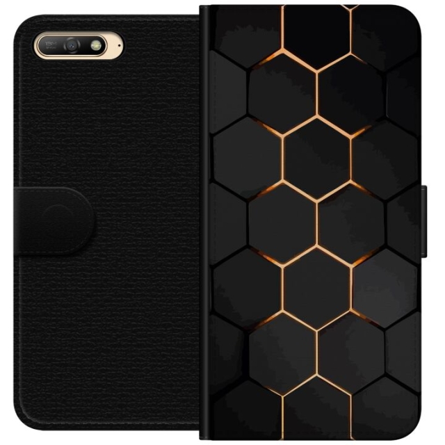Plånboksfodral till Huawei Y6 (2018) med Lyxigt Mönster motiv