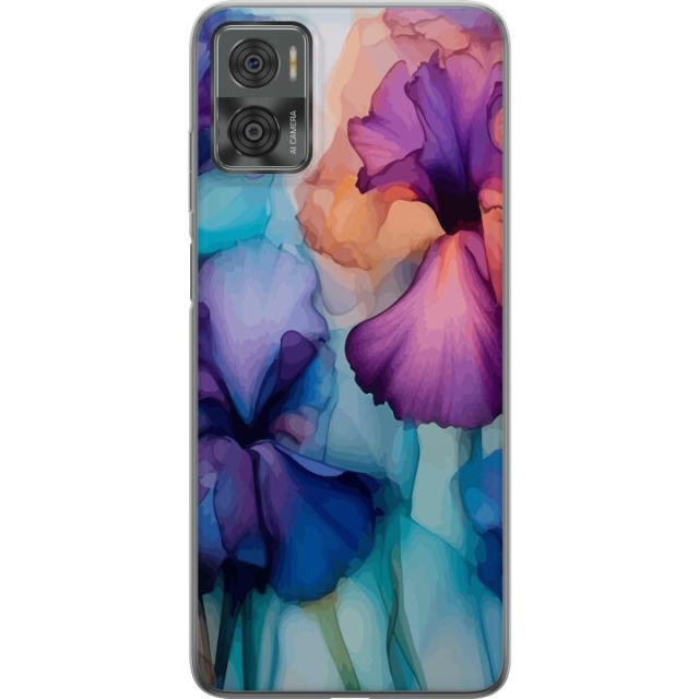 Mobilskal till Motorola Moto E22i med Magiska blommor motiv